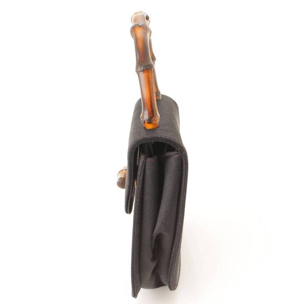 Gucci Bamboo Satin Handbag Black - Picture 3 of 10
